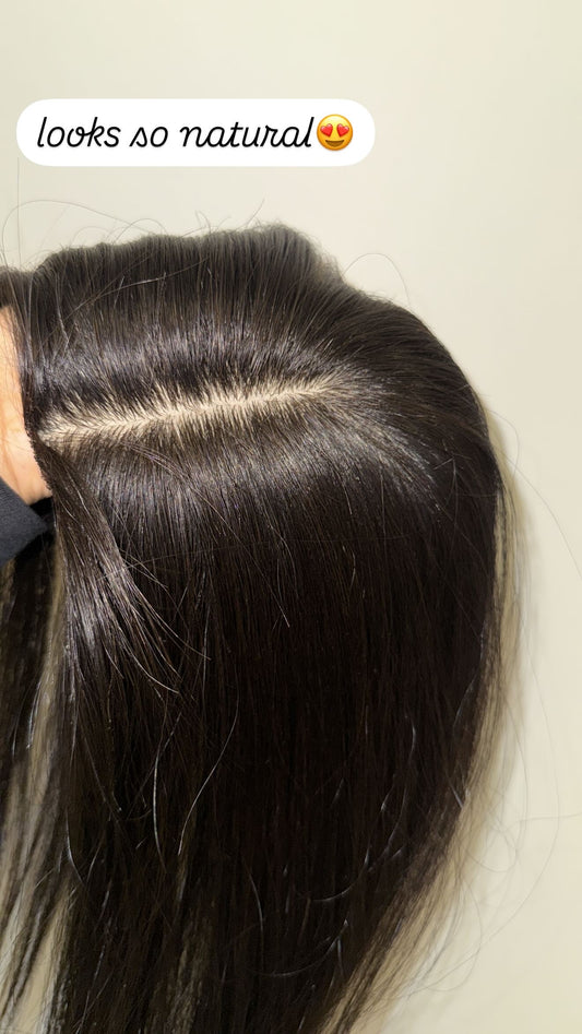 Off black hair topper