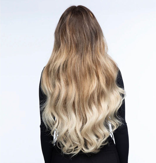 Ash brown and Ash blonde Ombre Clips-in (5 pieces)