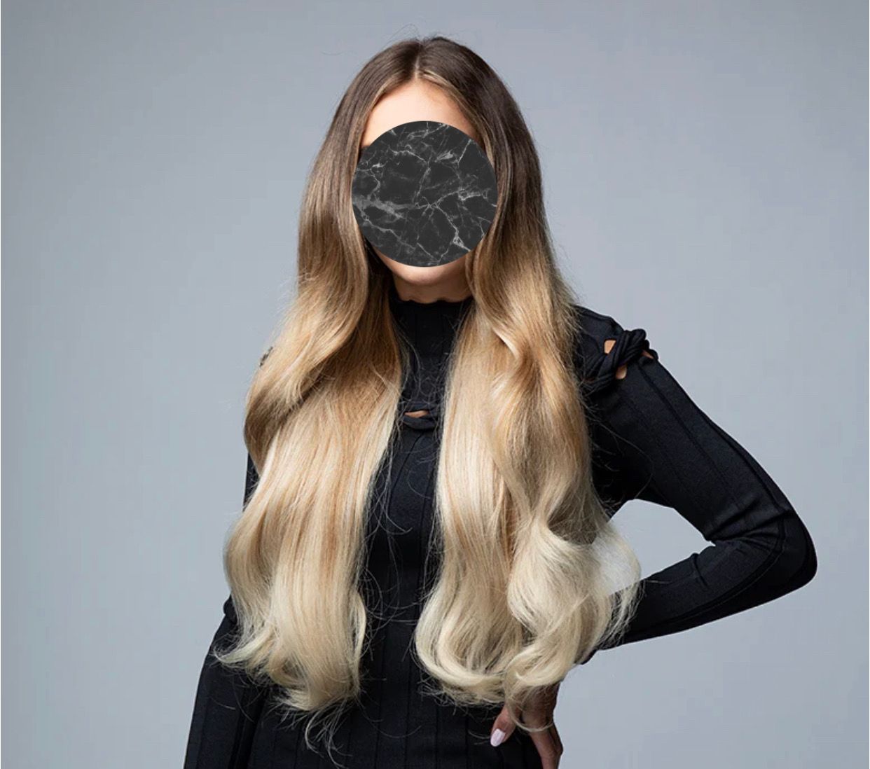 Ash brown and Ash blonde Ombre Clips-in (5 pieces)