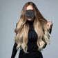 Ash brown and Ash blonde Ombre  Clips-in (5 pieces)